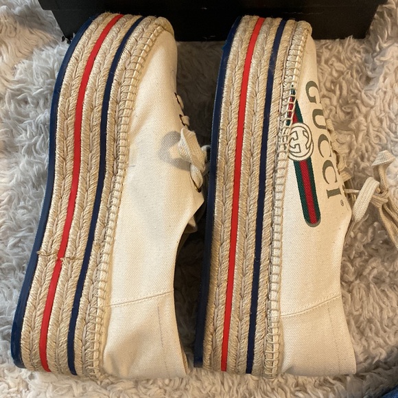 Vintage T.Sepang Gucci Print platform espadrilles - Picture 3 of 9